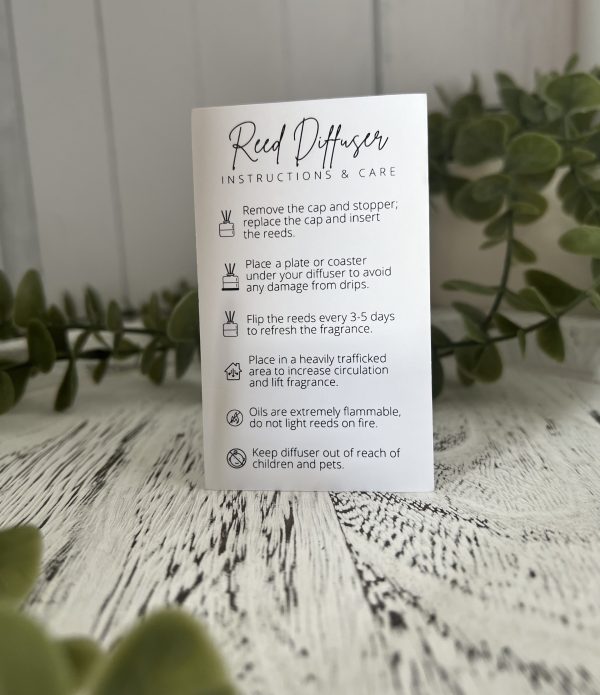 Diffuser Instruction & Care Card