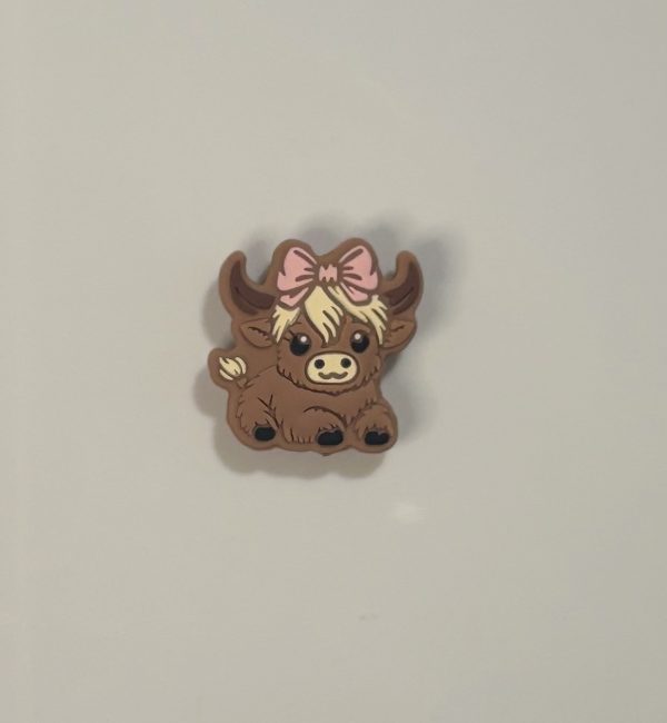 Baby Bow Cow - Pink