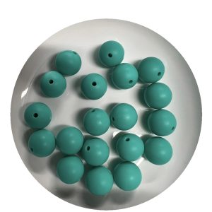 15mm Turquoise Round Beads - 10pk