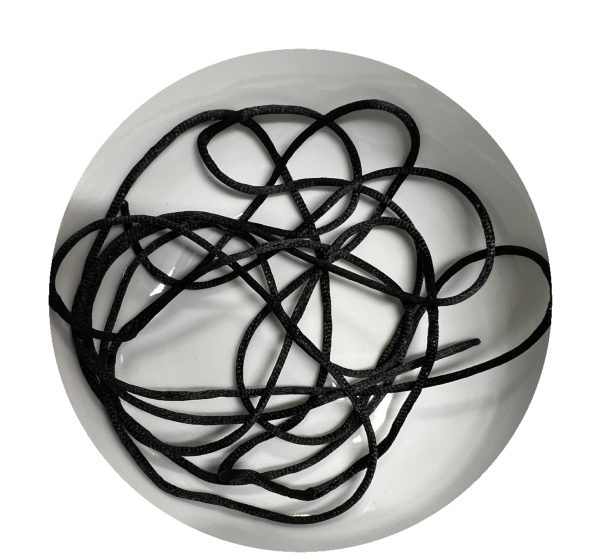BLACK SATIN SMOOTH TEXTURE - 2 METRES