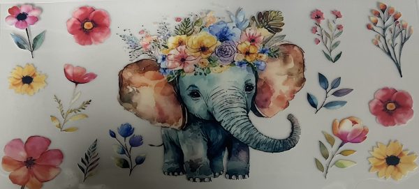 BLUE FLOWER ELEPHANT