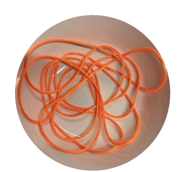 BRIGHT ORANGE SATIN SMOOTH TEXTURE - 2 METRES