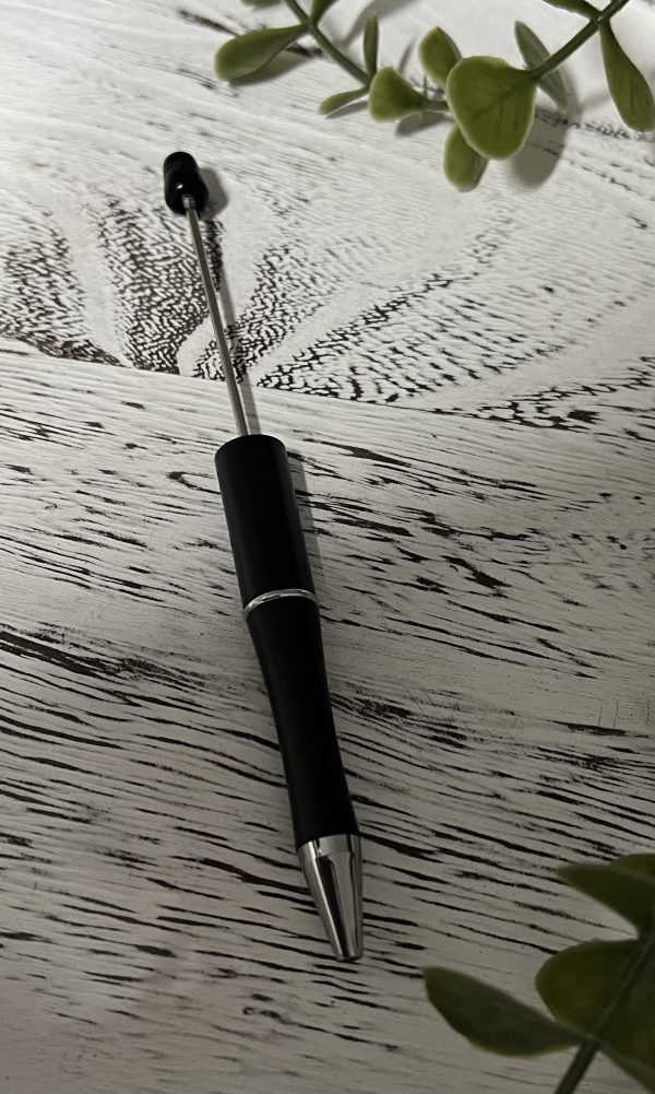 Black Bead Pen with Refill