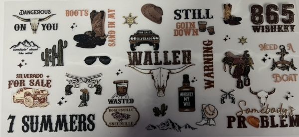 Brown Wallen Print
