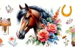 Flower Horse Design #3