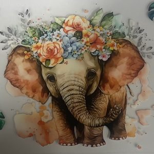 GREEN FLOWER ELEPHANT