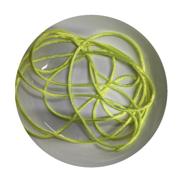 LEMON LIME SATIN SMOOTH TEXTURE - 2 METRES