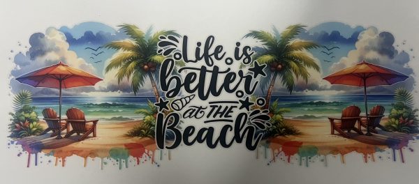 LIFE IS A BEACH - PALM TREE