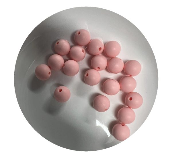 12mm Round Light Pink Beads - 10pk