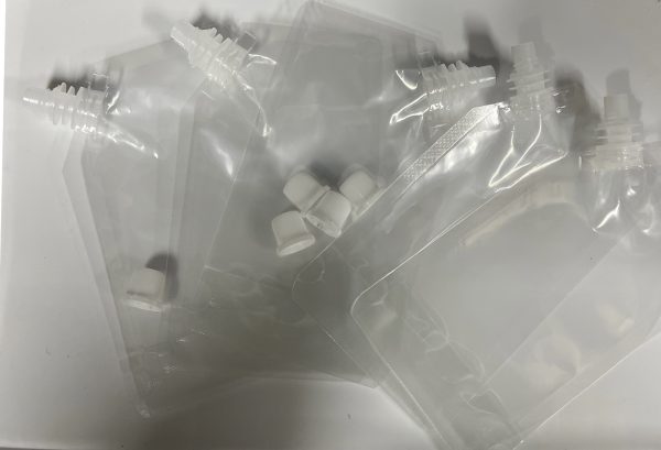 REUSABLE CLEAR PLASTIC POUCHES -5pk