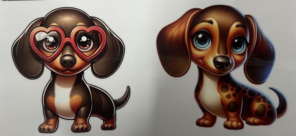 Red Heart Glasses Dachshund
