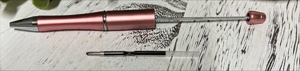 Rose Gold Bead Pen with Refill