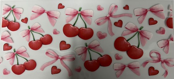 Pink Bow & Cherry #6
