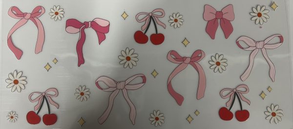 Pink Bow & Cherry #7