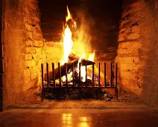 Replica by the fire place