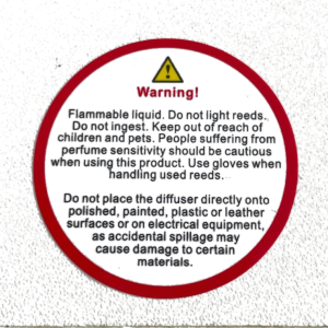 Diffuser Warning Labels