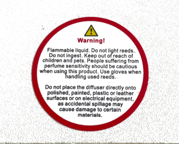 Diffuser Warning Labels