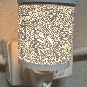 White Butterfly Bloom Plug In
