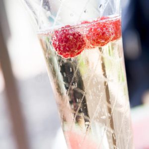 Champagne & Red Raspberries
